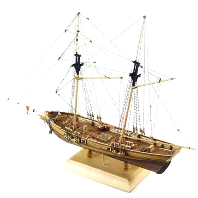 Model Kit Yacht - 1:70 New Port Wooden Sailing Boat