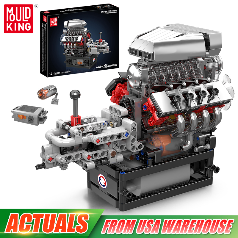 Plastic Model Paint - Mould King 10225 Technical Engine Toys