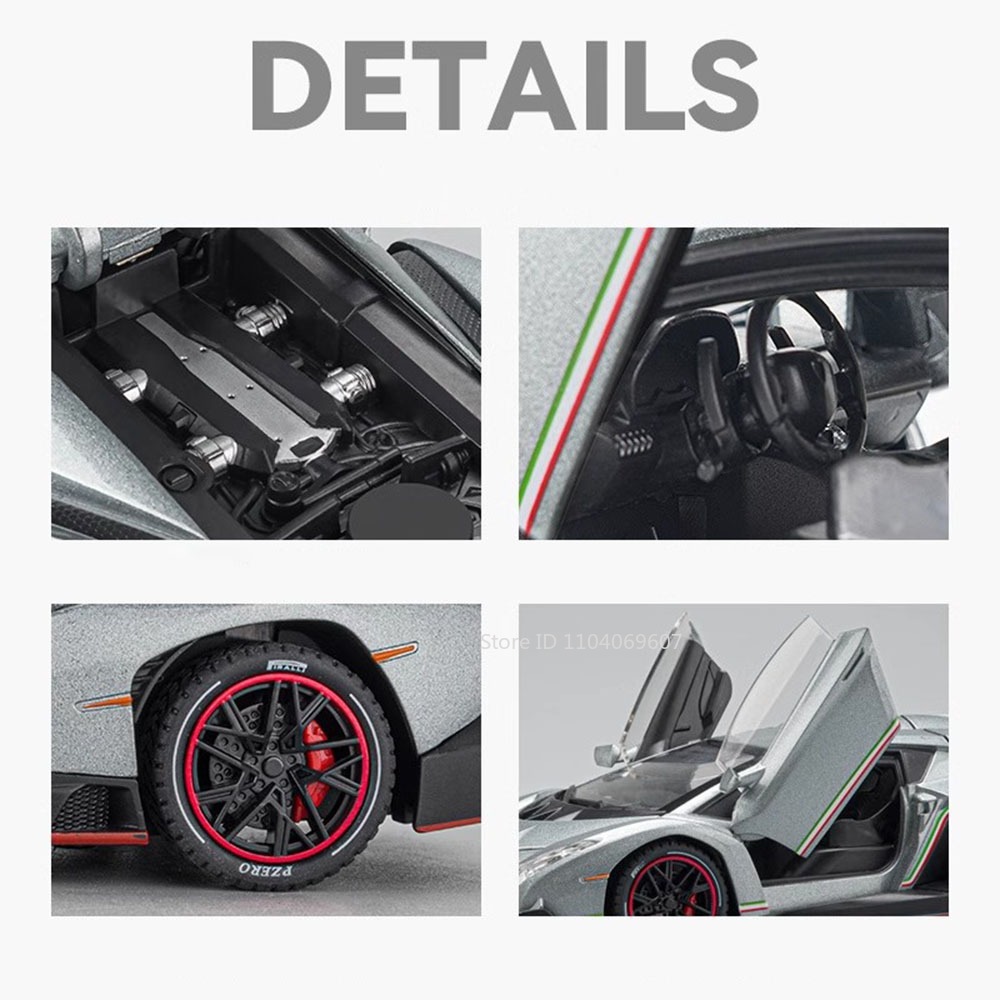 1:24 Scale Veneno Sports Car M - đánh giá và giá Model Kit Lamborghini