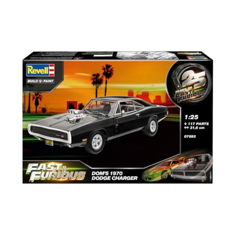 Fast and Furious Dom's 1970 Do - đánh giá và giá Model Kit Dodge Charger
