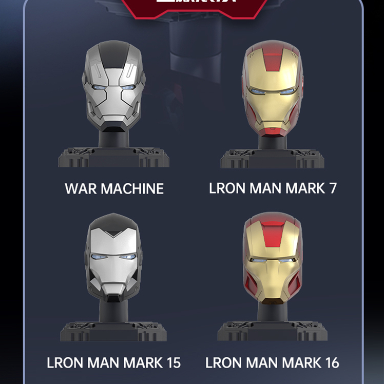 Original Iron Man Helmet Mask  - đánh giá và giá Model Kit Iron Man Mark 50