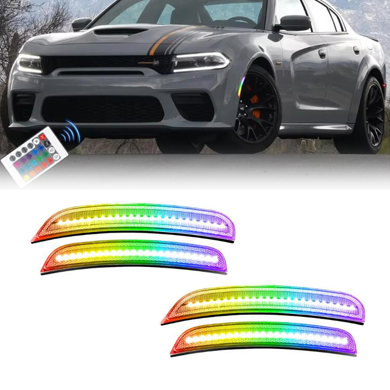 RGB LED Side Marker Lights for - đánh giá và giá Model Kit Dodge Charger