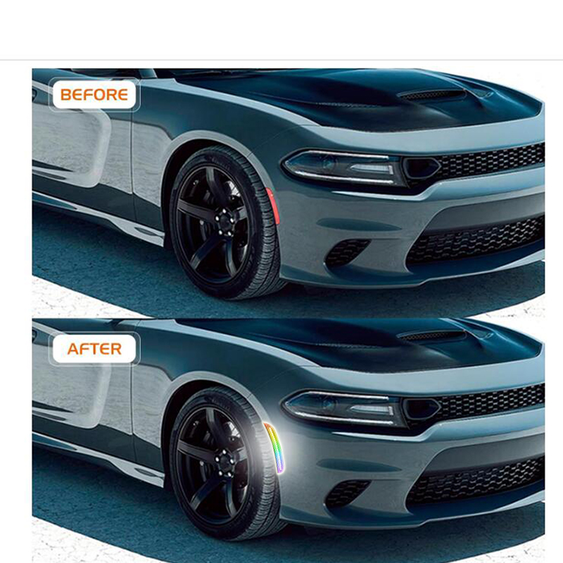 RGB LED Side Marker Lights for - đánh giá và giá Model Kit Dodge Charger