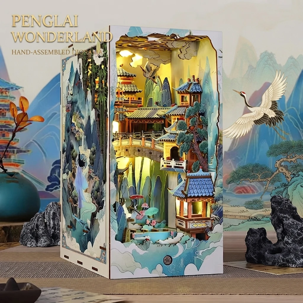 DIY Penglai Wonderland Book No - đánh giá và giá Model Kit House