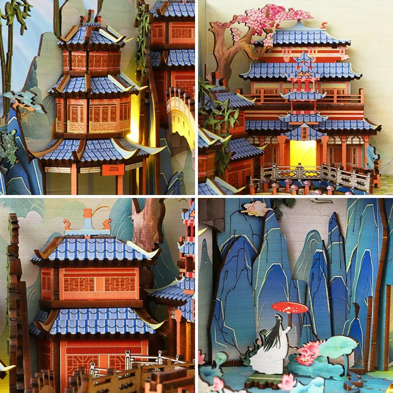 DIY Penglai Wonderland Book No - đánh giá và giá Model Kit House