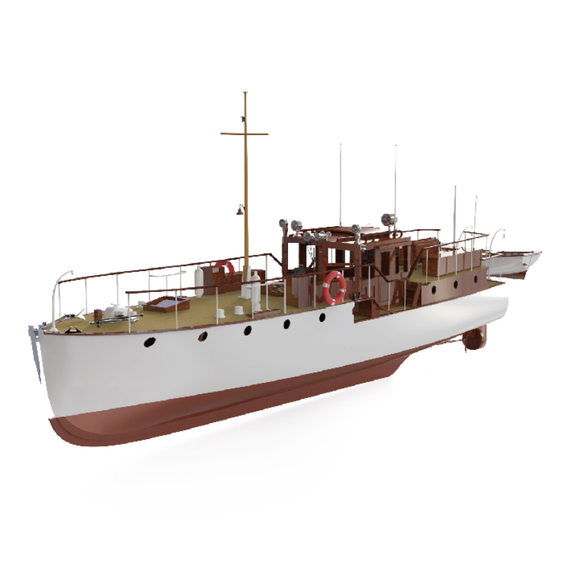 Remote Control Boat 880mm 1/18 - đánh giá và giá Model Kit Yacht