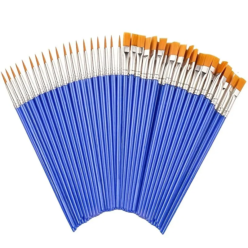 Nylon Flat Paint Brushes with  - đánh giá và giá Plastic Model Paint