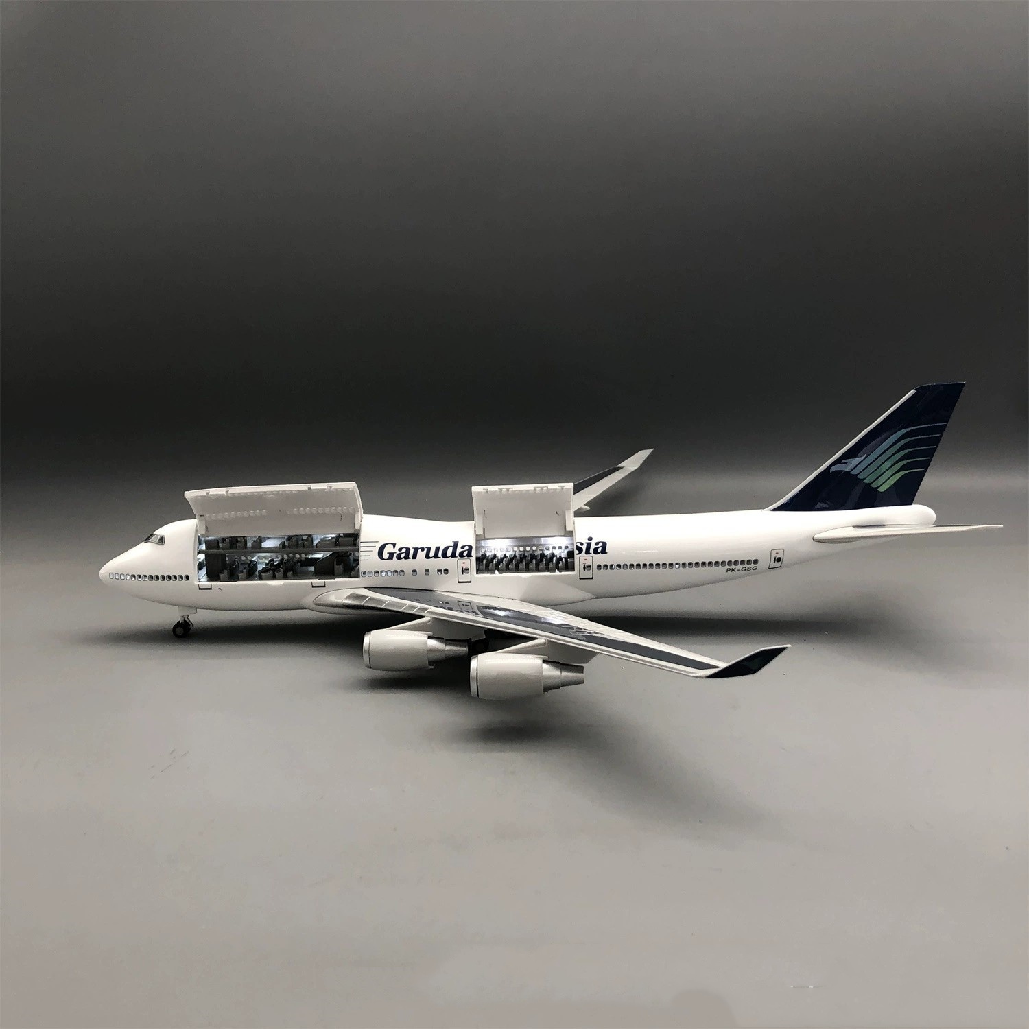 47cm Diecast Resin Aircraft B7 - đánh giá và giá Model Kit Indonesia